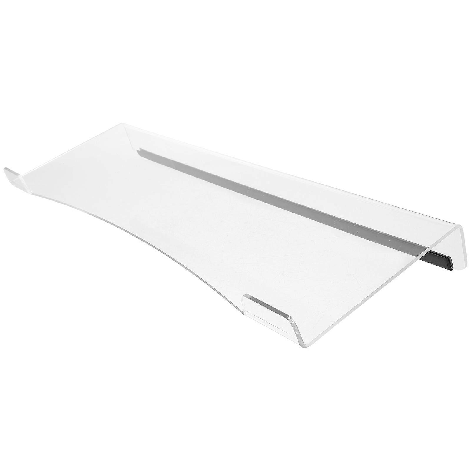 Transparent Acrylic Keyboard Stand for Desk Ergonomic Design with AntiSlip Bottom 12.8 x 9.8 inches