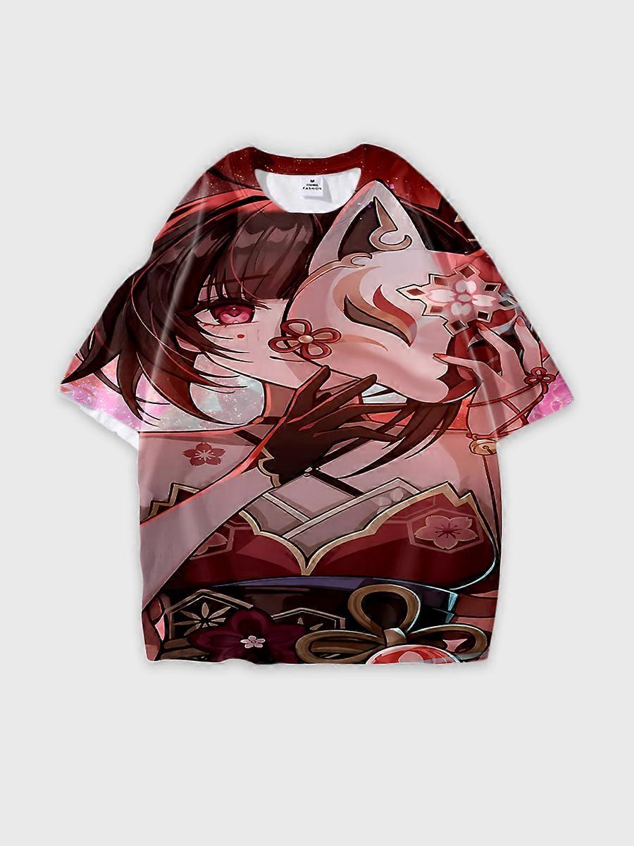 T-shirt στρογγυλό λαιμό Role Pattern χαλαρό κοντό μανίκι F26