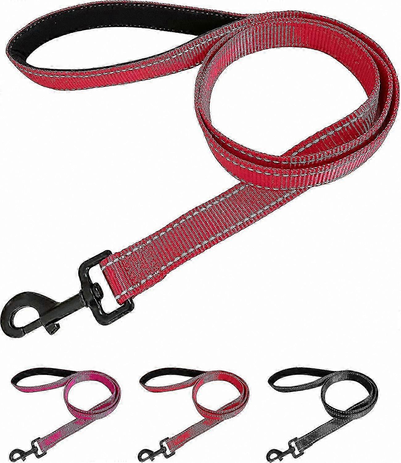Reflective Nylon Dog Leash with Padded Handle, 150cm Length for Small to Medium Dogs, Durable Pet Accessory
