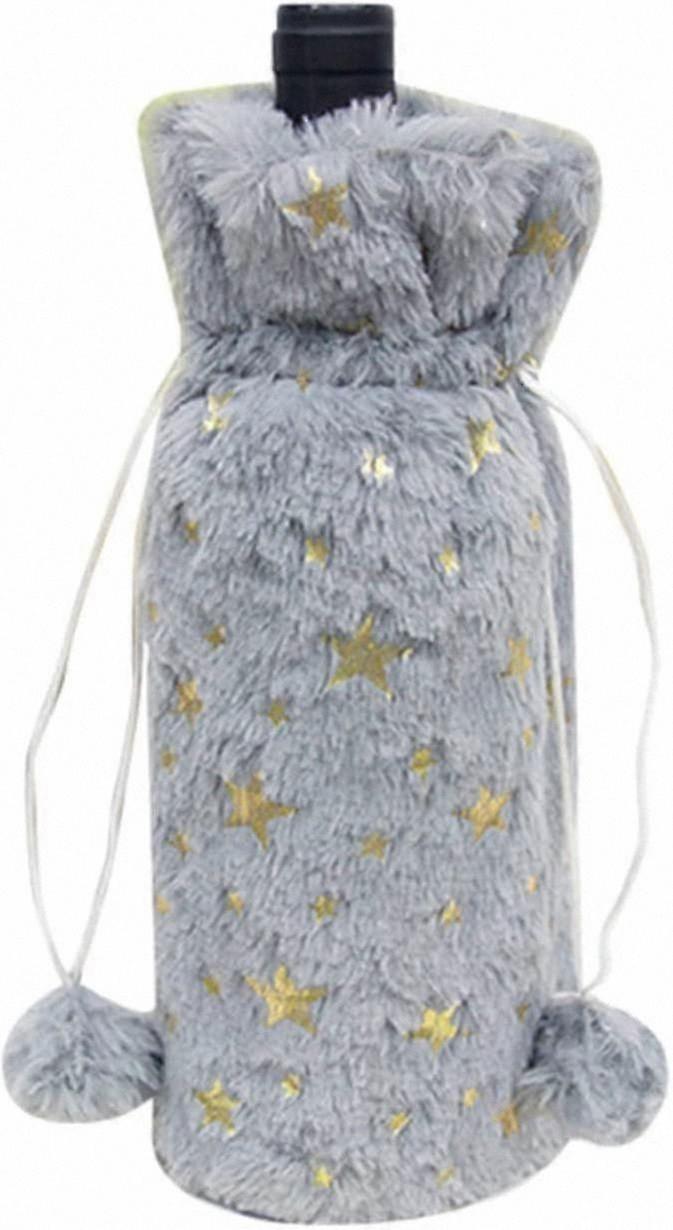 Festive Holiday Wine Bottle Carrier Set