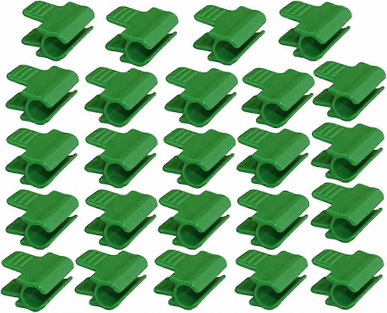 24-Pack Durable Clips for Greenhouse Nets and Stakes, 11mm Outer Diameter