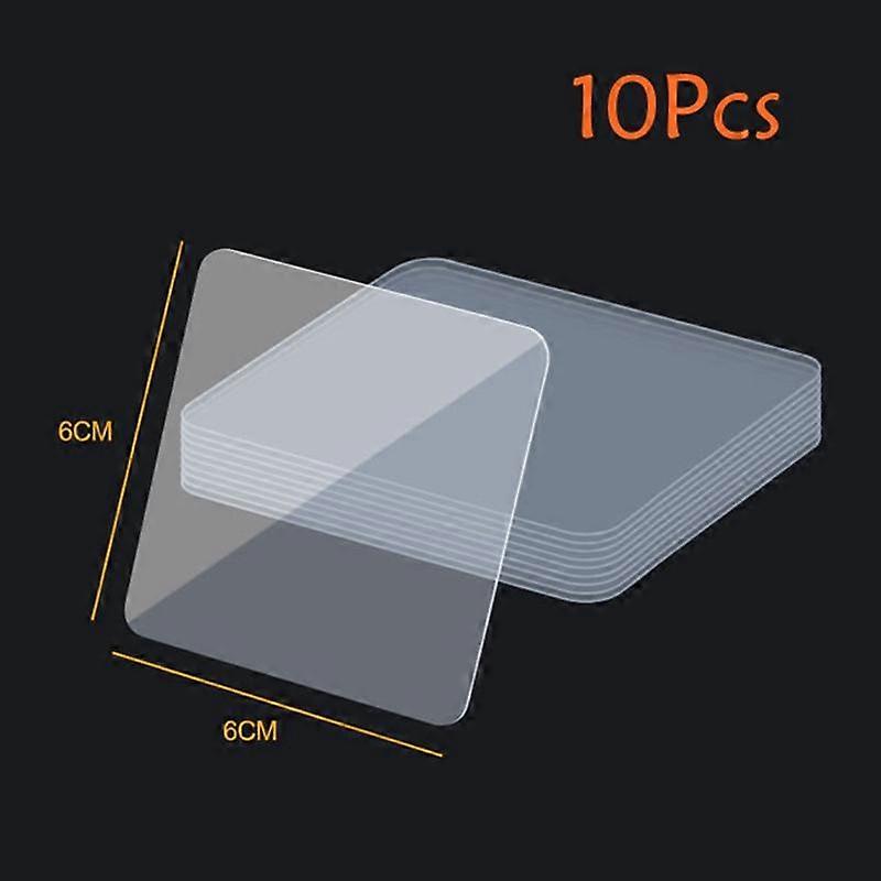 10/30/50 Pcs Home Kitchen Double-sided Transparent Adhesive Auxiliary Paste Strong and Seamless Tile Hook