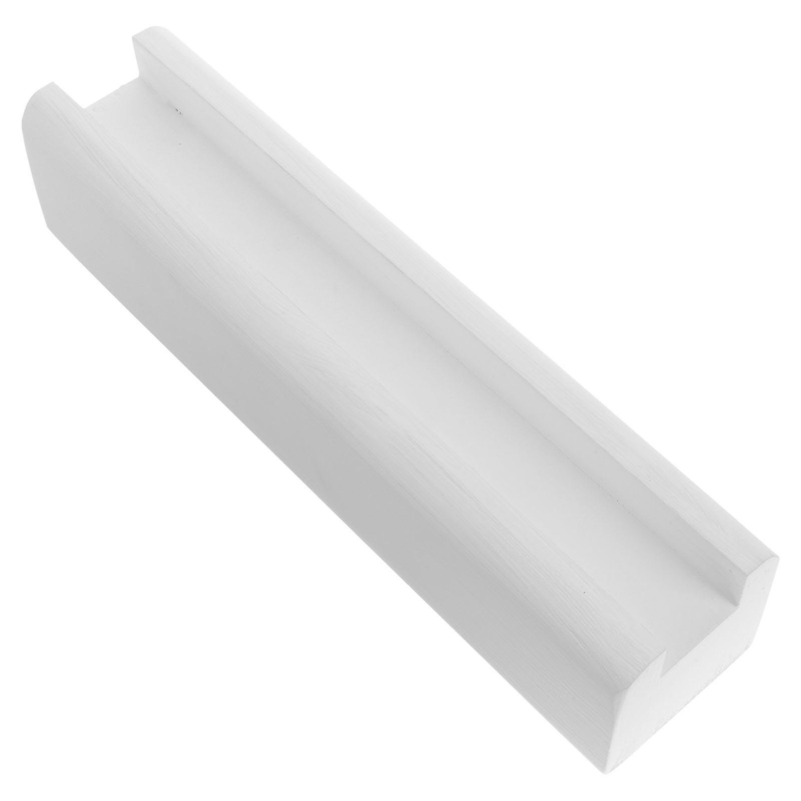 Wood Full Length Mirror Holder Stand for Artwork Display with AntiSlip Support White 72.8 Inches Tall