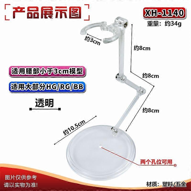 3pcs Action Figure Stand - Adjustable Transparent Action Figure Display Holder - 4-Fold Design Clear Plastic Display Holder for Models Dolls and Colle