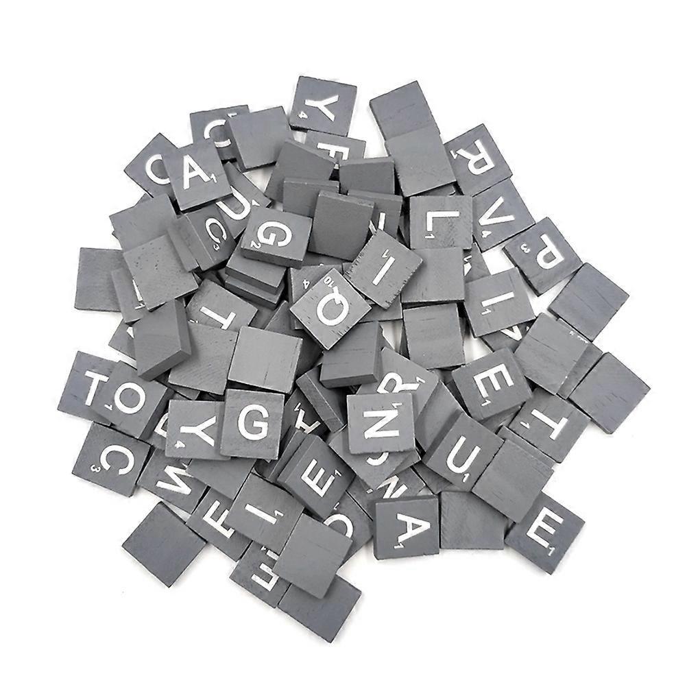 100Pcs Wooden Alphabet Puzzle Pieces For Students DIY Projects 2X1.8X0.5Cm Engaging Craft-Making Activities
