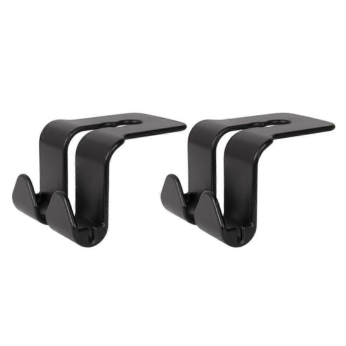 Car Headrest Hooks for Back Seats - 2-Pack Universal Vehicle Coat Hangers with High Load Capacity and Easy Installation