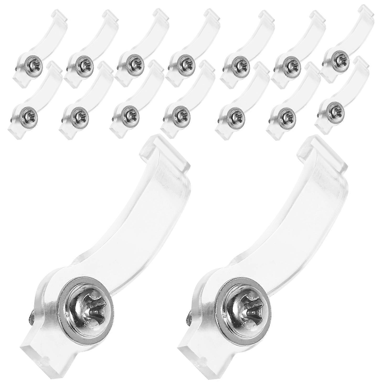 Bar Light Mounting Bracket Clips for Holding Strip Light 10mm Wide Made of Nylon Includes 100 Clips and Screws Multi Color
