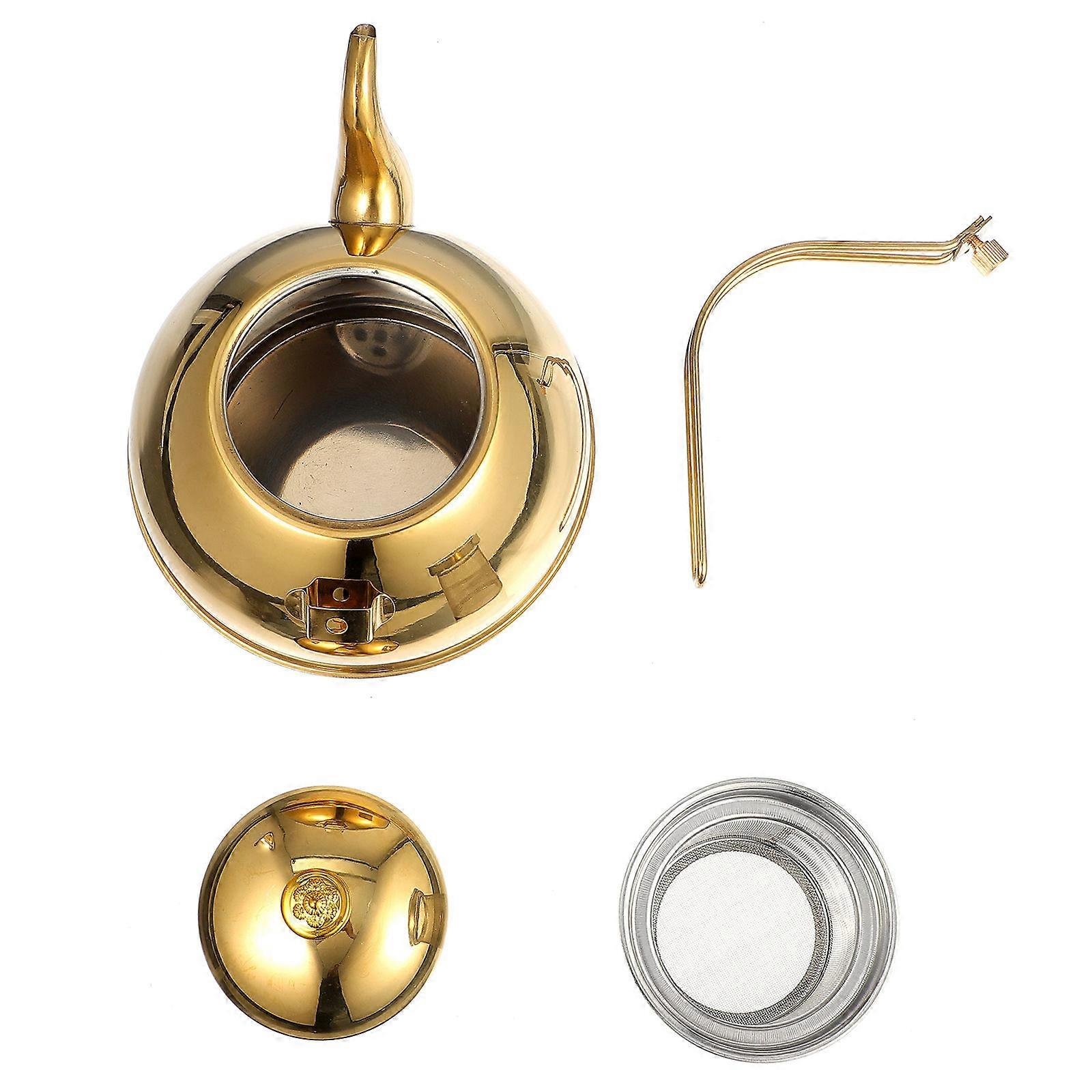Stovetop Teapot For Home Use 1Pack 1.5L Capacity Round Shape Stylish Look With Filter