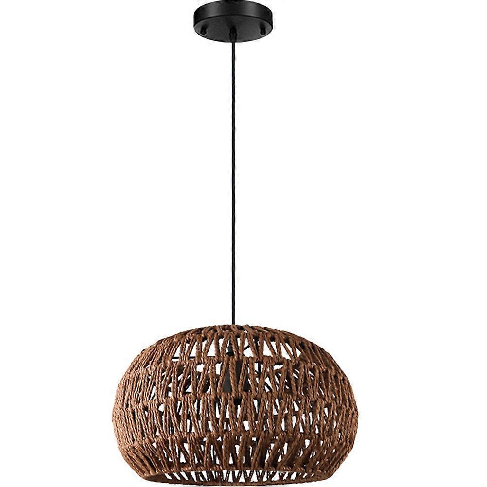 Japanese Retro Style Rattan Ceiling Light For Business Owners And Homeowners In 30x17cm Size 1Pack