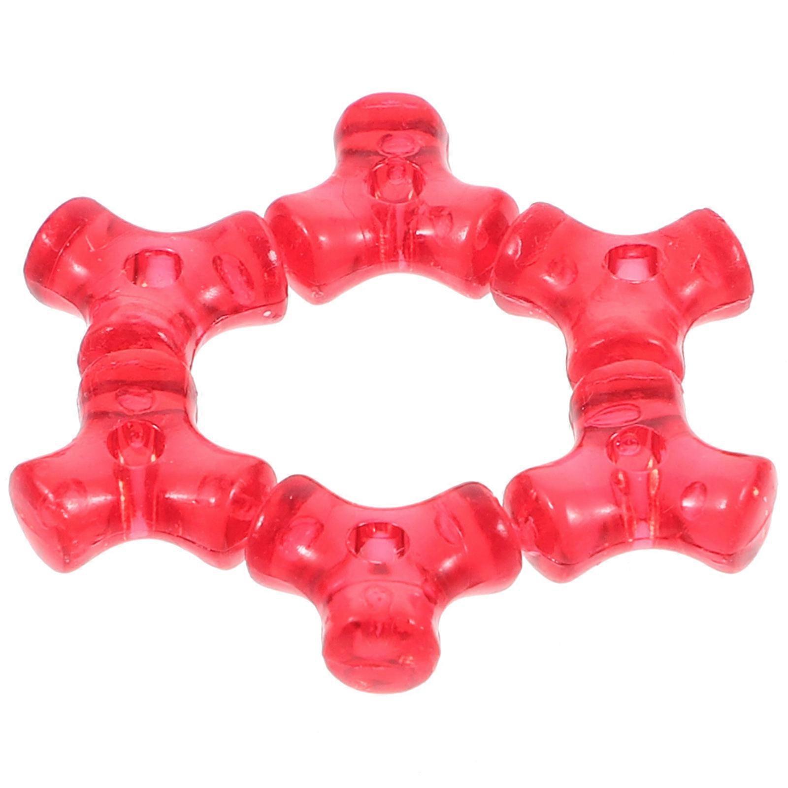 - حبة عيد الميلاد الخرز 1000 قطعة للحرف اليدوية الحلي صنع المجوهرات باللون الأحمر