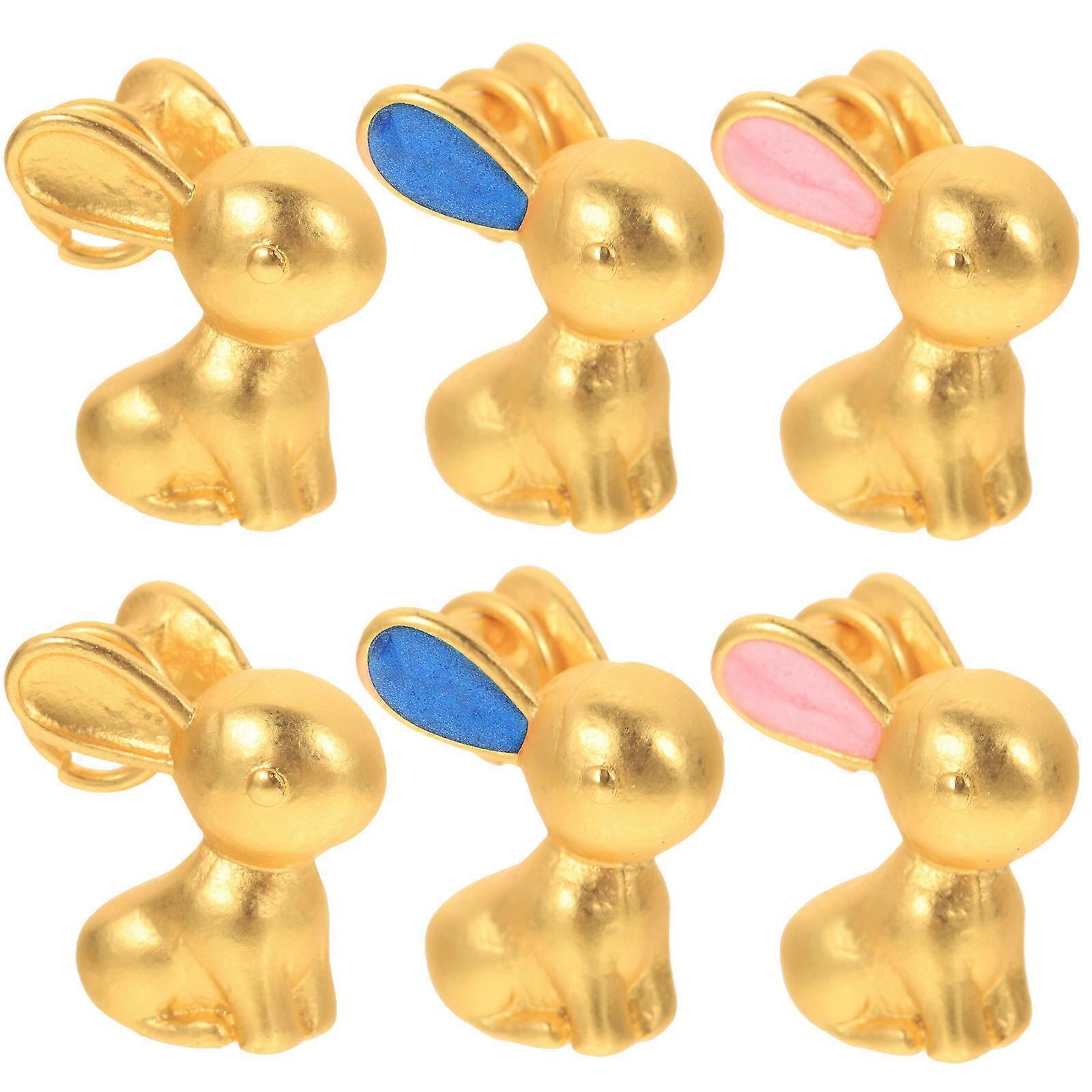 Charming Rabbit Pendants for DIY Projects, Resilient Material, Suitable for All Crafts
