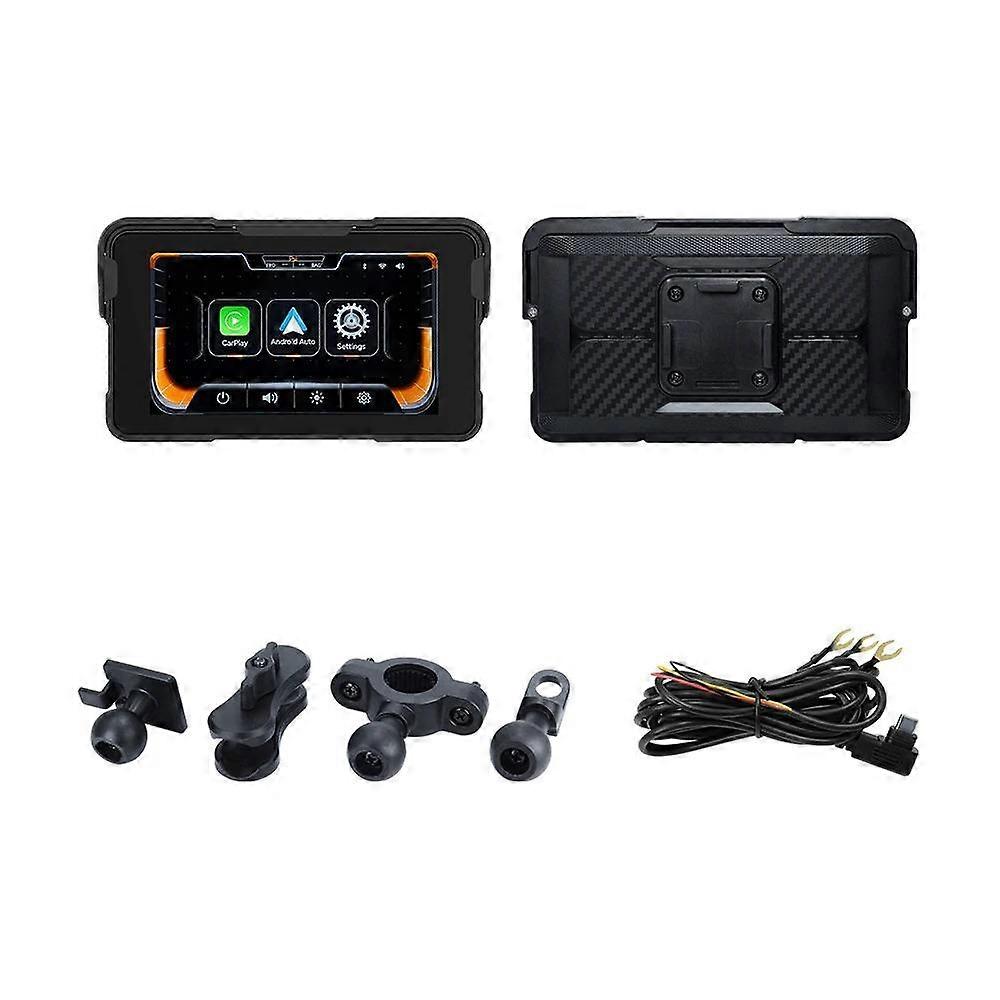 5.0 Inch Motorcycle Navigation Screen Wireless CarPlay Moto Android Auto GPS Motorcycle Navigation Display Screen Digital Motorcycle Dashboard