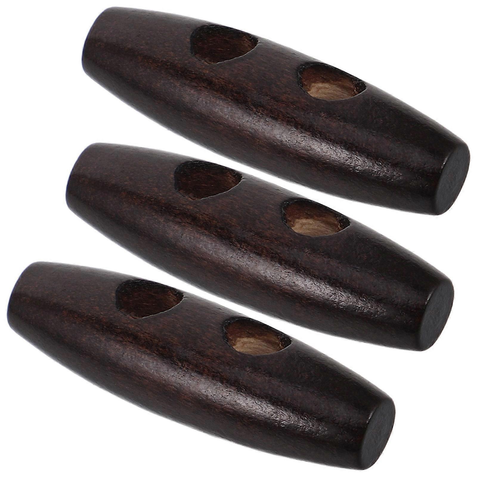 Masteelf 20pcs Clothing Toggle Button Coat Buckles Horn Jacket Wood Buttons Retro Decorative Coat Toggle