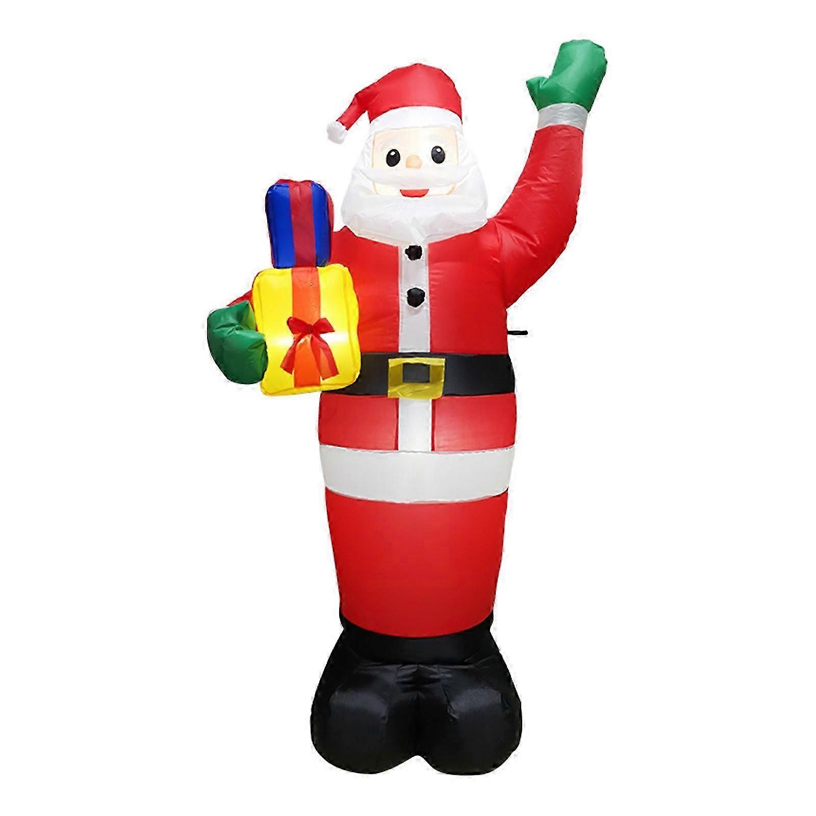 Holiday Blow Up Decoration, 9FT Inflatable Santa Claus with Built-In Fan for Indoor Outdoor Inflatables, Easy To Set Up with Long Cord Power Source