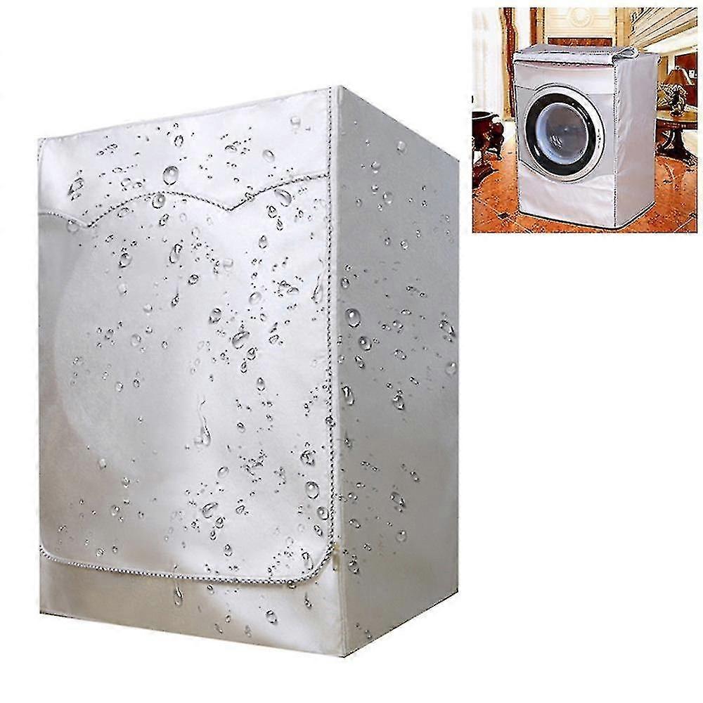 Fully Automatic Roller Washer Sunscreen Washing Machine Waterproof Cover Dryer Polyester Silver Dustproof Washing Machine Cover