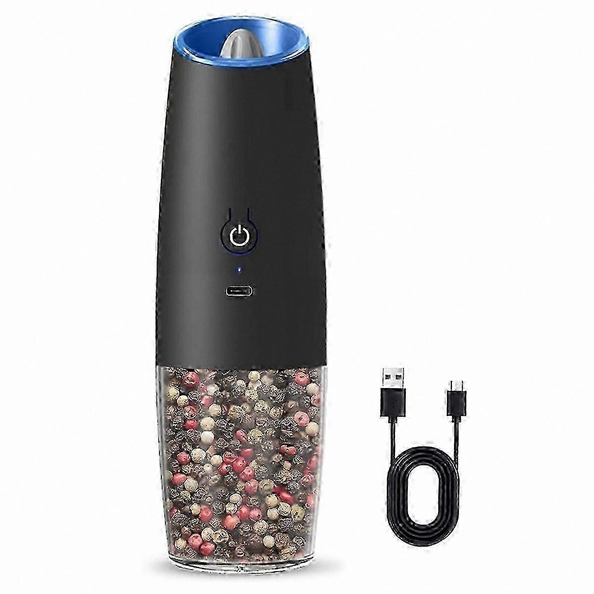 Adjustable Rechargeable Salt and Pepper Mill Set with Electric Operation