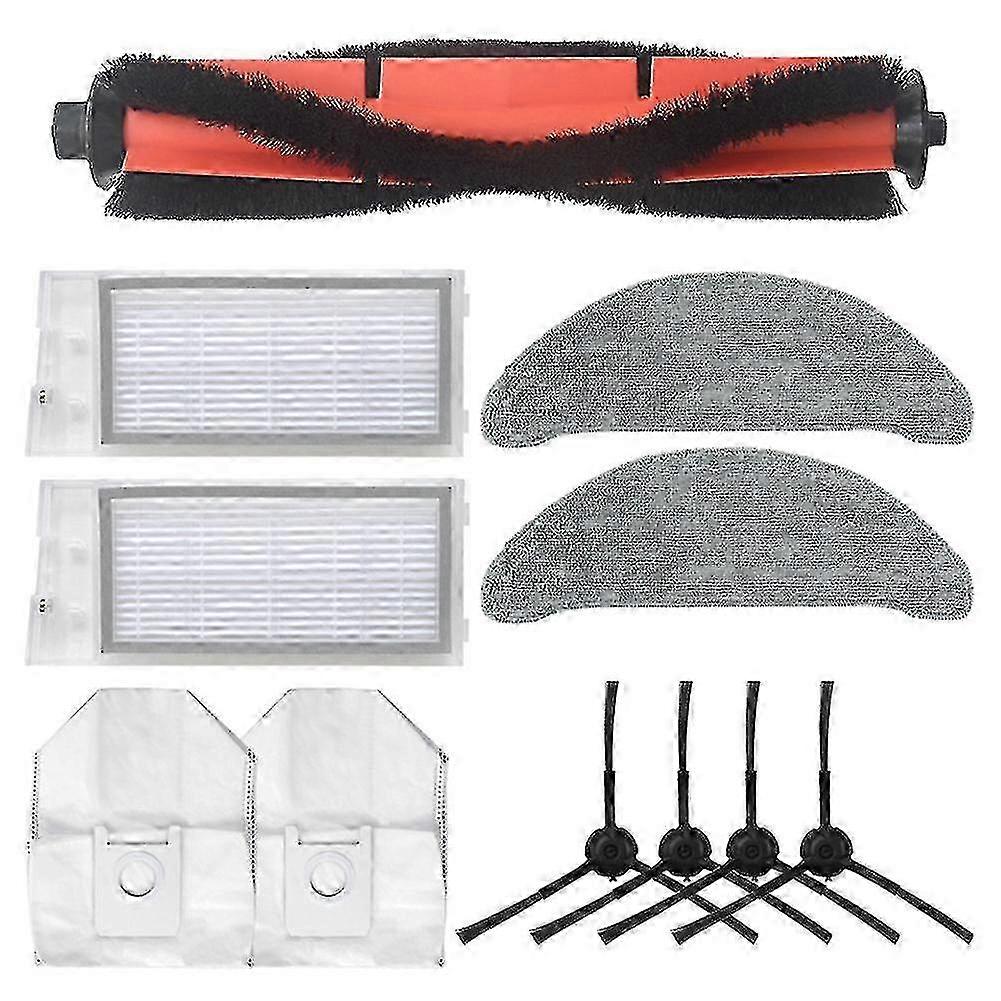11pcs Main Brush Mop Cloth Hepa Filter Side Brush Compatible With Roidmi Eve Plus 2025