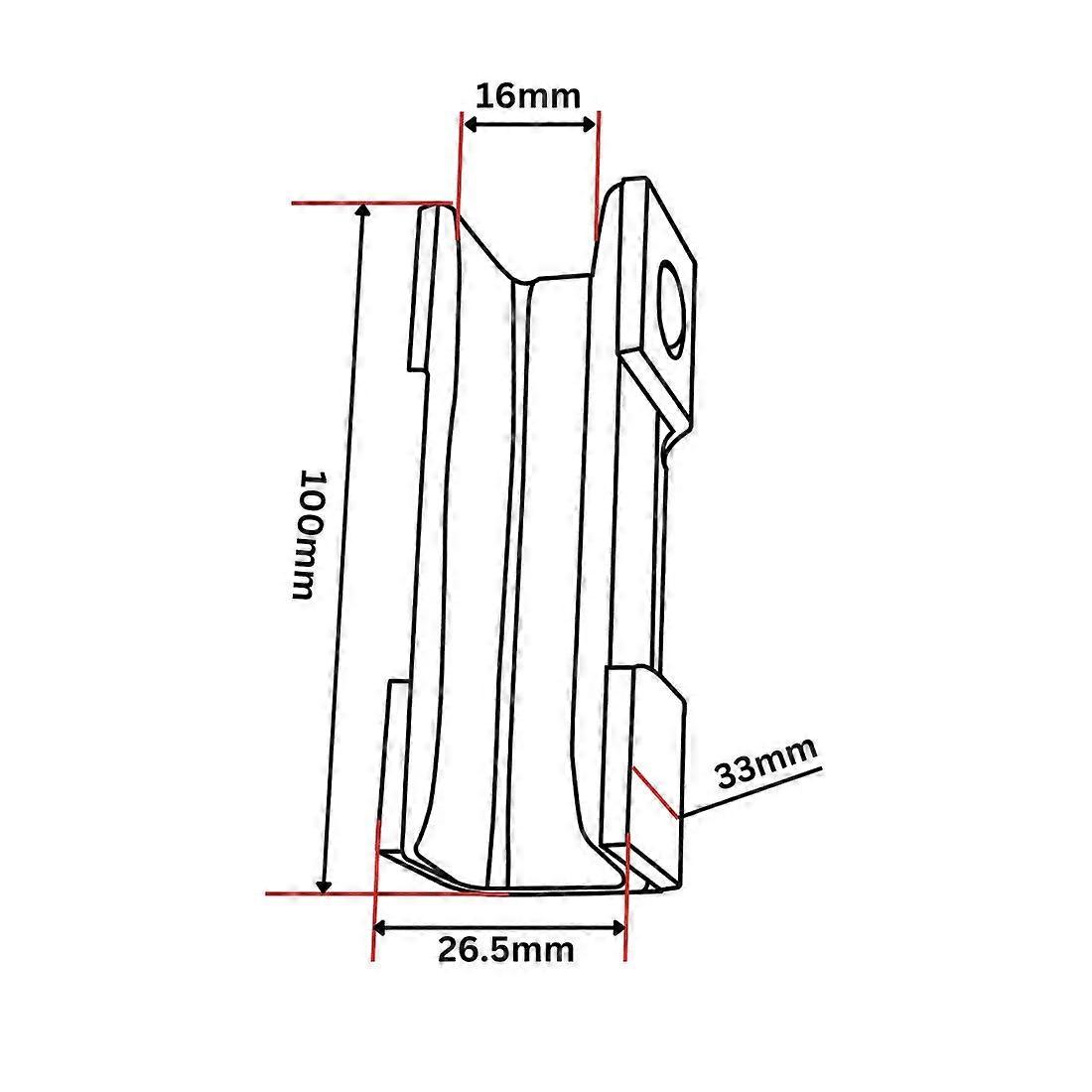 Guide Shoe Insert 100x26.5x30 16mm
