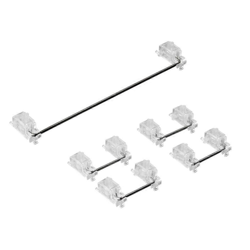 Keyboard Accessory 1 Set Mount Plate Stabilizer 2u Mechanical Keyboard Assembly Transparent ABS Metal Fixing on Positioning Plate