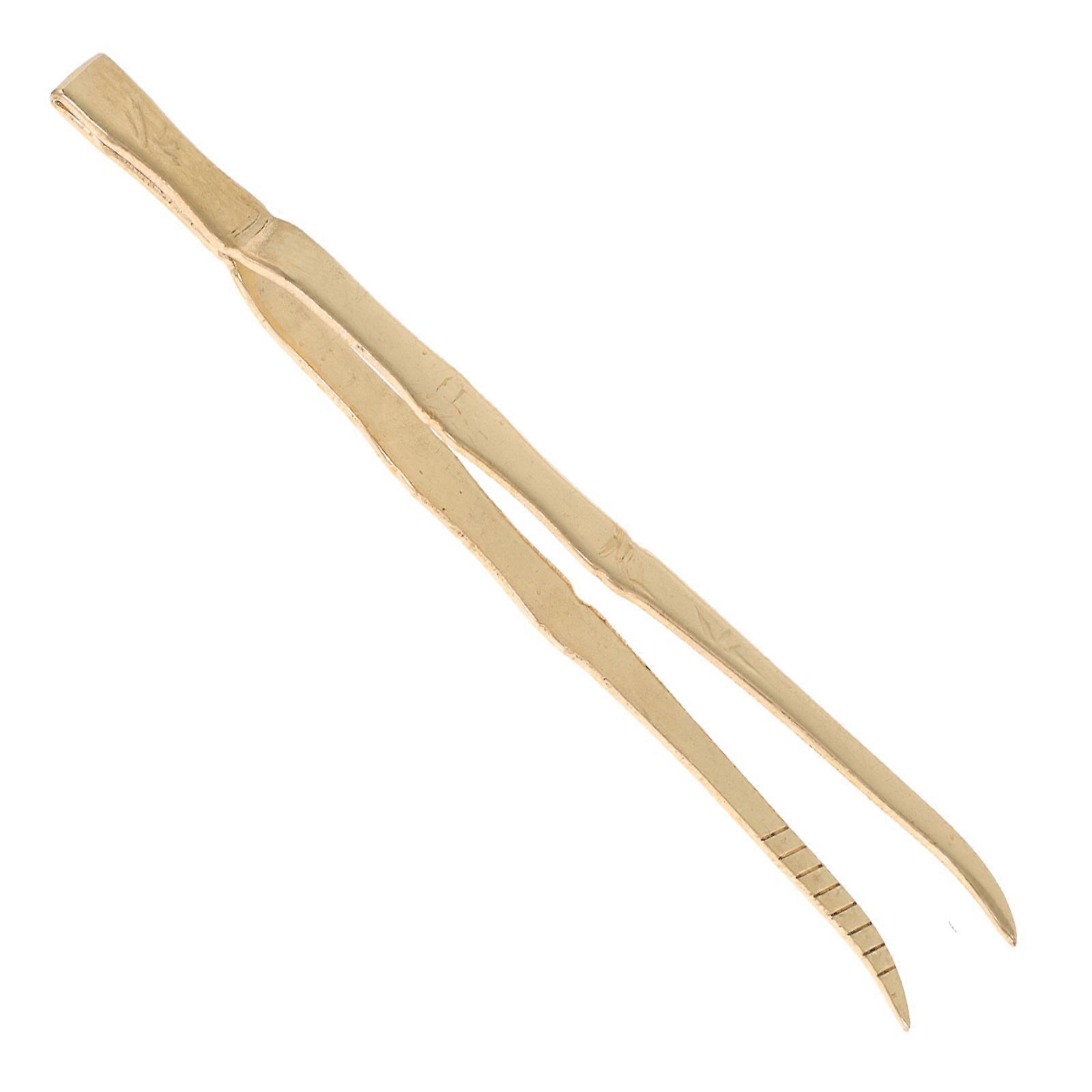 Charcoal Tweezers with Bamboo Handle – Multi Purpose Incense Burner Tools for Safe Handling and Serving, Ideal for Home Censers and Burning
