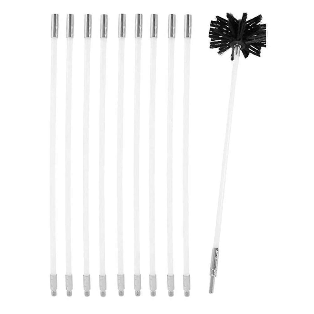 Flexible Rods 1 Set For Home Maintenance Designed For Chimney Pipes Focused On Lint Removal Functionality