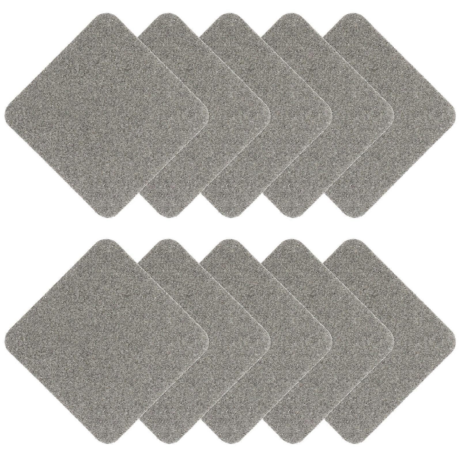 Anti Skid Pads For Furniture 10Set Black Square Non-Slip Mats For Tables Washing Machines Home Use