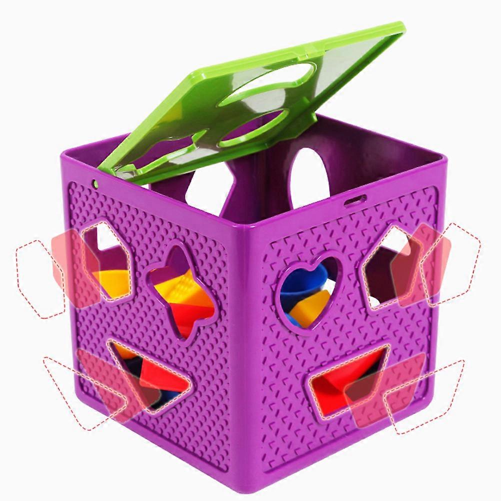 Toddler Building Toys Shape Sorting Box Children Assorted Color Learning 1 Set