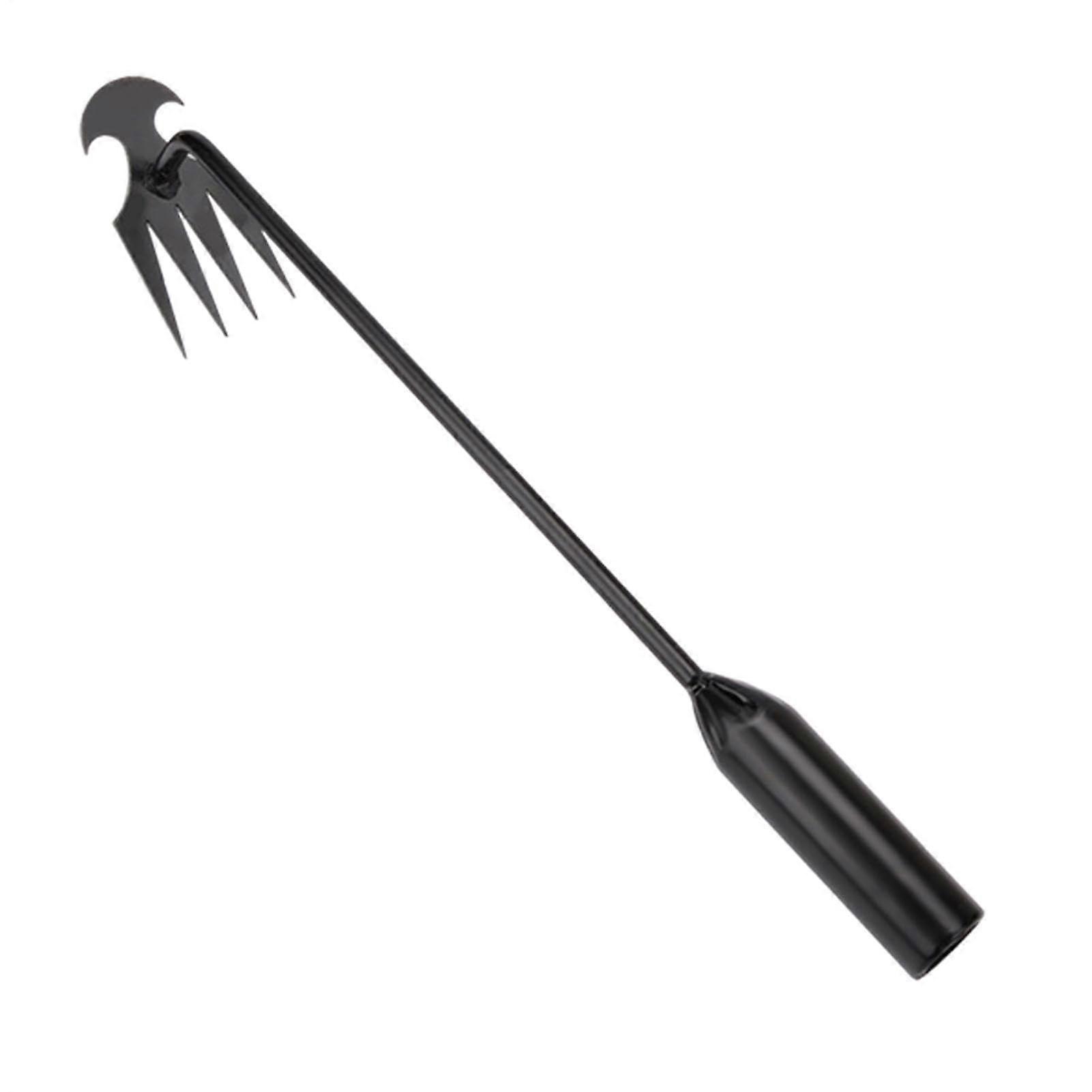Weed Puller Tool Stainless Steel 4-Claw With Ergonomic Handle For Easy Dandelion Removal
