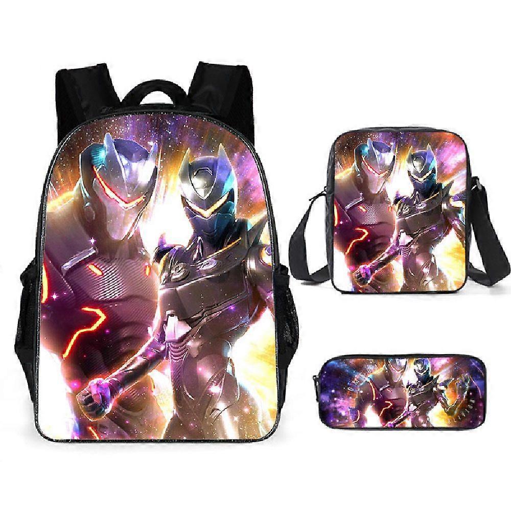 Fortnite Student Backpack Fortnite Three-piece Backpack Pencil Case Backpack