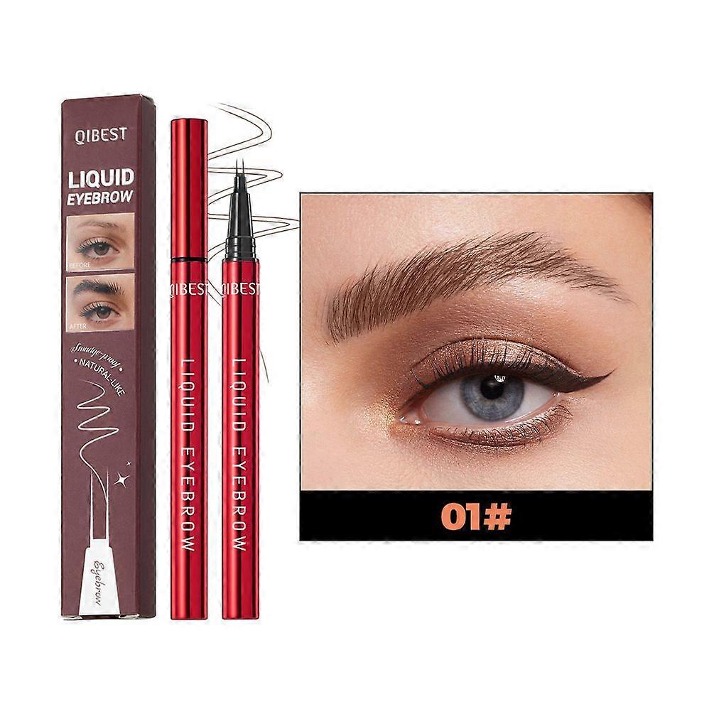 Filling Eyebrow Pen with Double-Brush Tip, Fast & Precise Eyebrow Makeup,Eyebrow Pen,Waterproof Long-Lasting