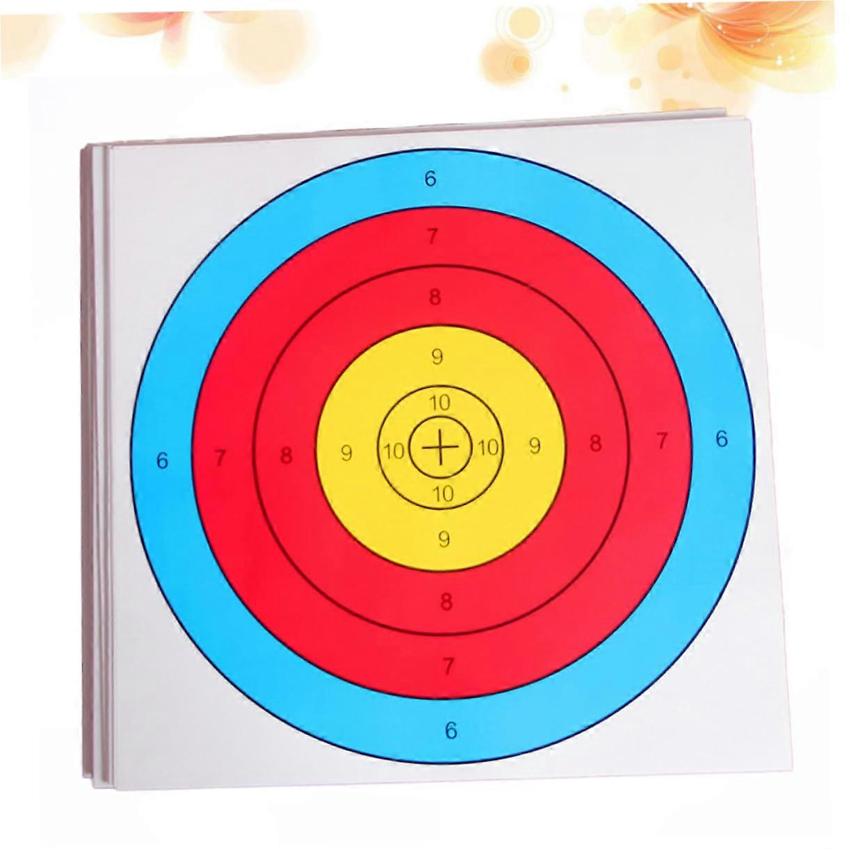 Archery Semi Paper 40 Pieces EVA Paper Targets Fully Printed Targets for Training and Competition
