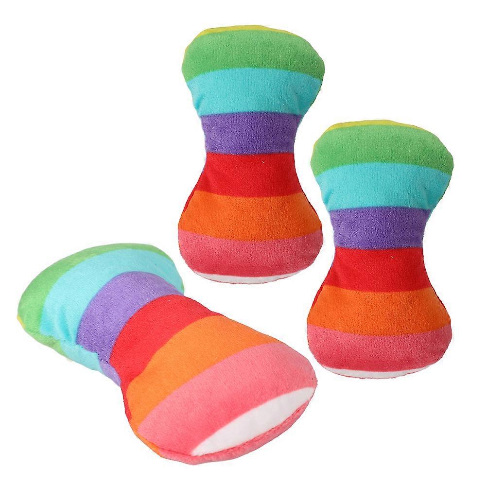 Interactive Chew Toys For Dogs 9 Pcs Soft Plush Bone Shape For Indoor Outdoor Play Designed For Small Breeds And Puppies With Squeaky Sound