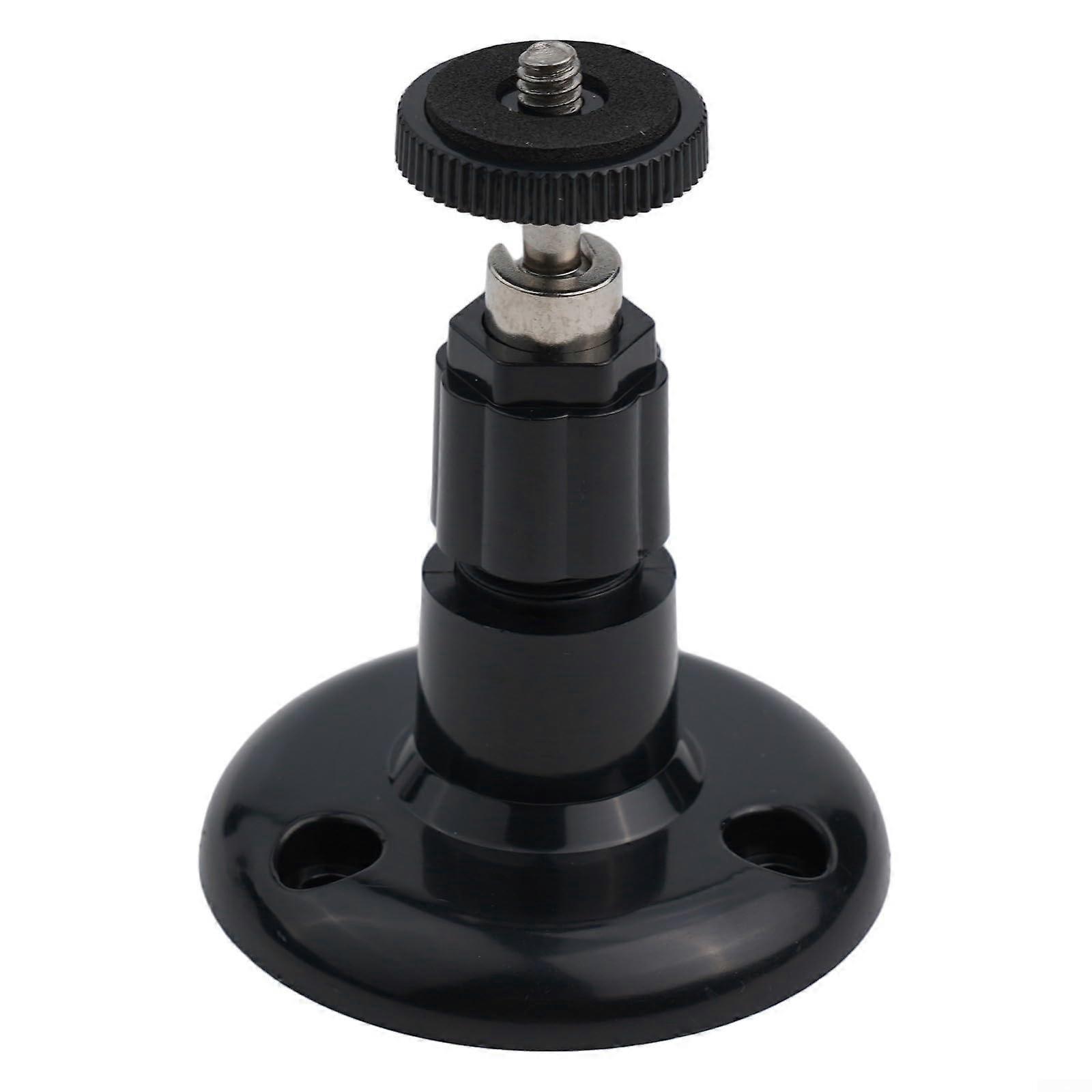 Adjustable wall mount for cameras, for indoor and outdoor use (black)