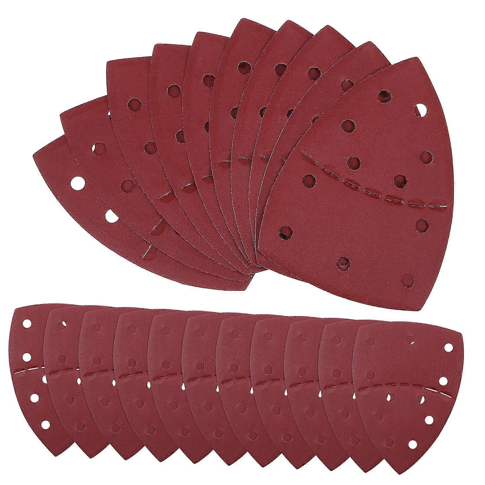 Detail Sander Sandpaper Set 60 Pieces Grit for Metalworking Compatible with Mouse Sander Durable Versatile Sanding Sheets
