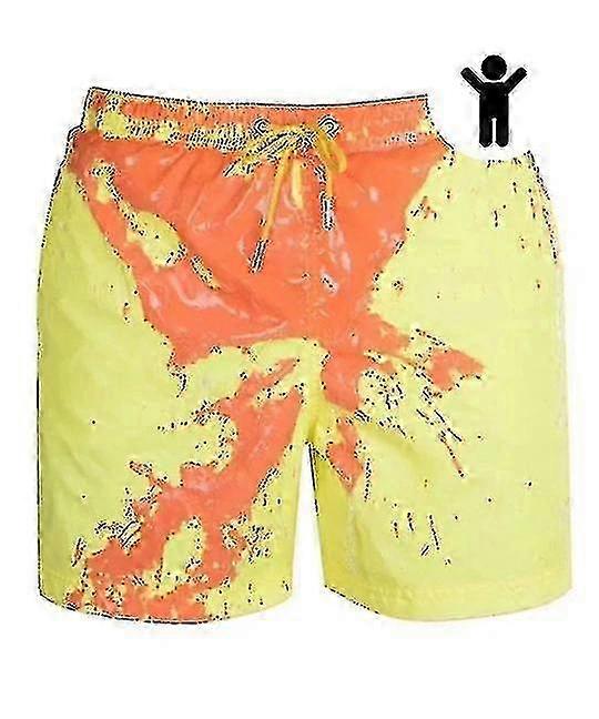 Magical Change Color Beach Shorts Child Swimming Trunks Swimwear Quick Dry Bathing For Boy High Quality