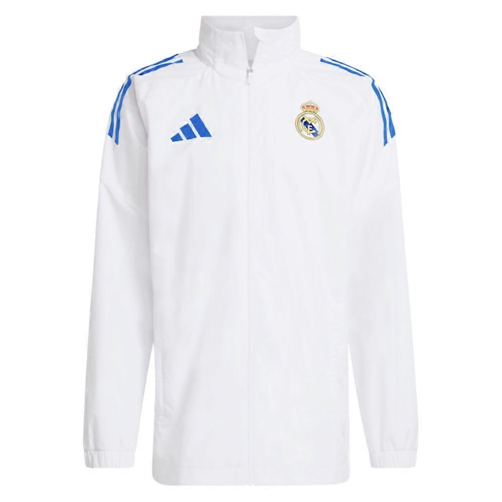 2025-2026 Real Madrid EU Allweather Jacket (White)