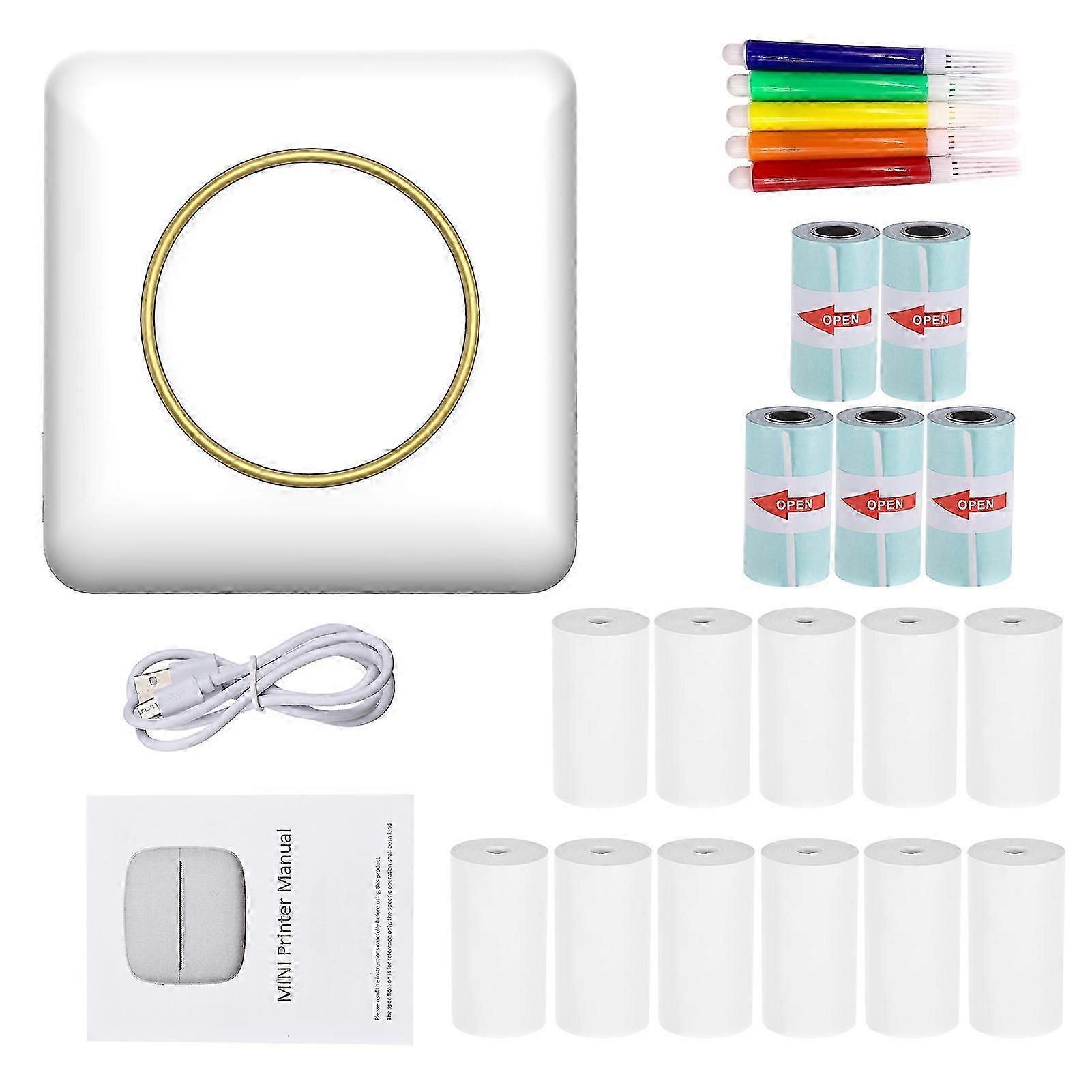 Mini Pocket Photo Printer Wireless BT Connection, Instant Printing