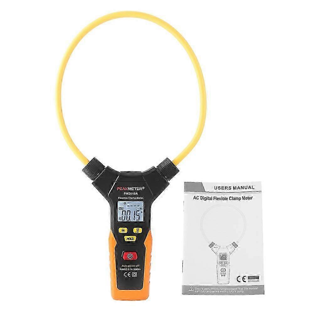 PEAKMETER PM2019A Handheld-Digital-Flexibles Zangenmessgerät 3000A Wechselstrom-Multimeter