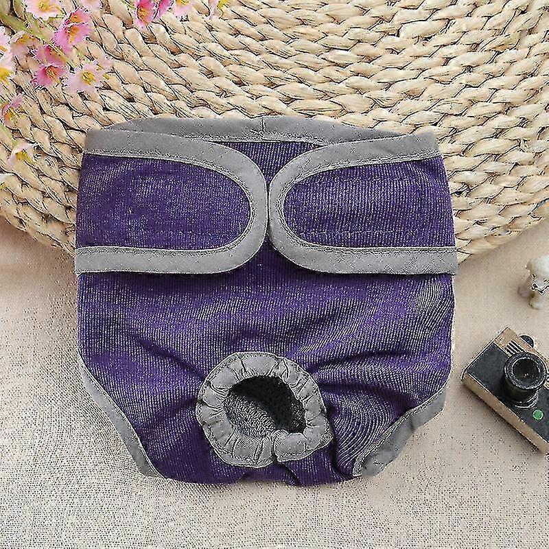 Reusable Dog Nappies Pet Cotton Sanitary Physiological Pants Dog Di...