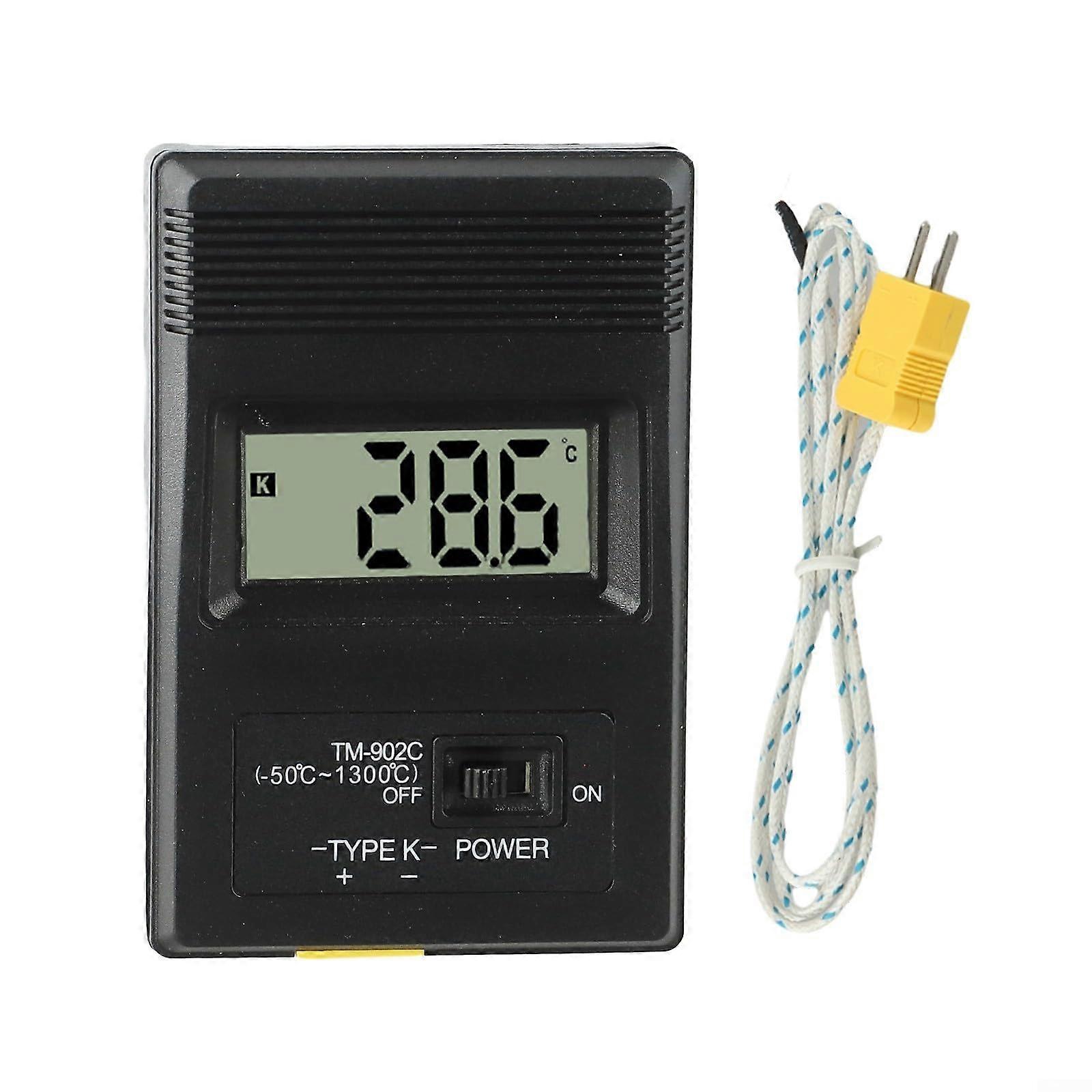 Industrial Grade LCD Thermometer for K Type Sensors, Lightweight Design, Accurate Readings, Easy to Use