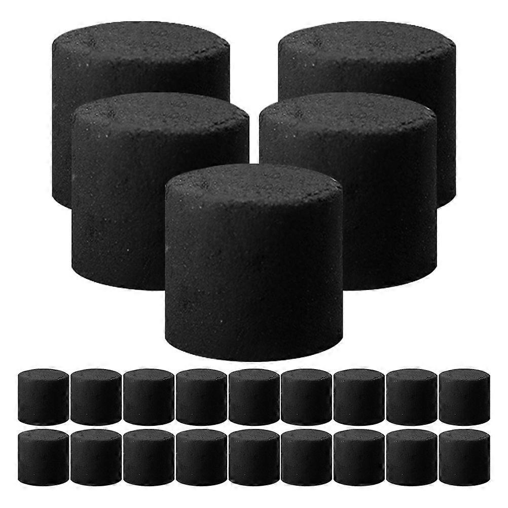 25pcs Wooden Charcoal Tablets Stove Charcoals Hand Warmer Replacement Charcoals Slow Burning Wood Charcoal Desktop Fire Pit Charcoal Hand Warmer Charc