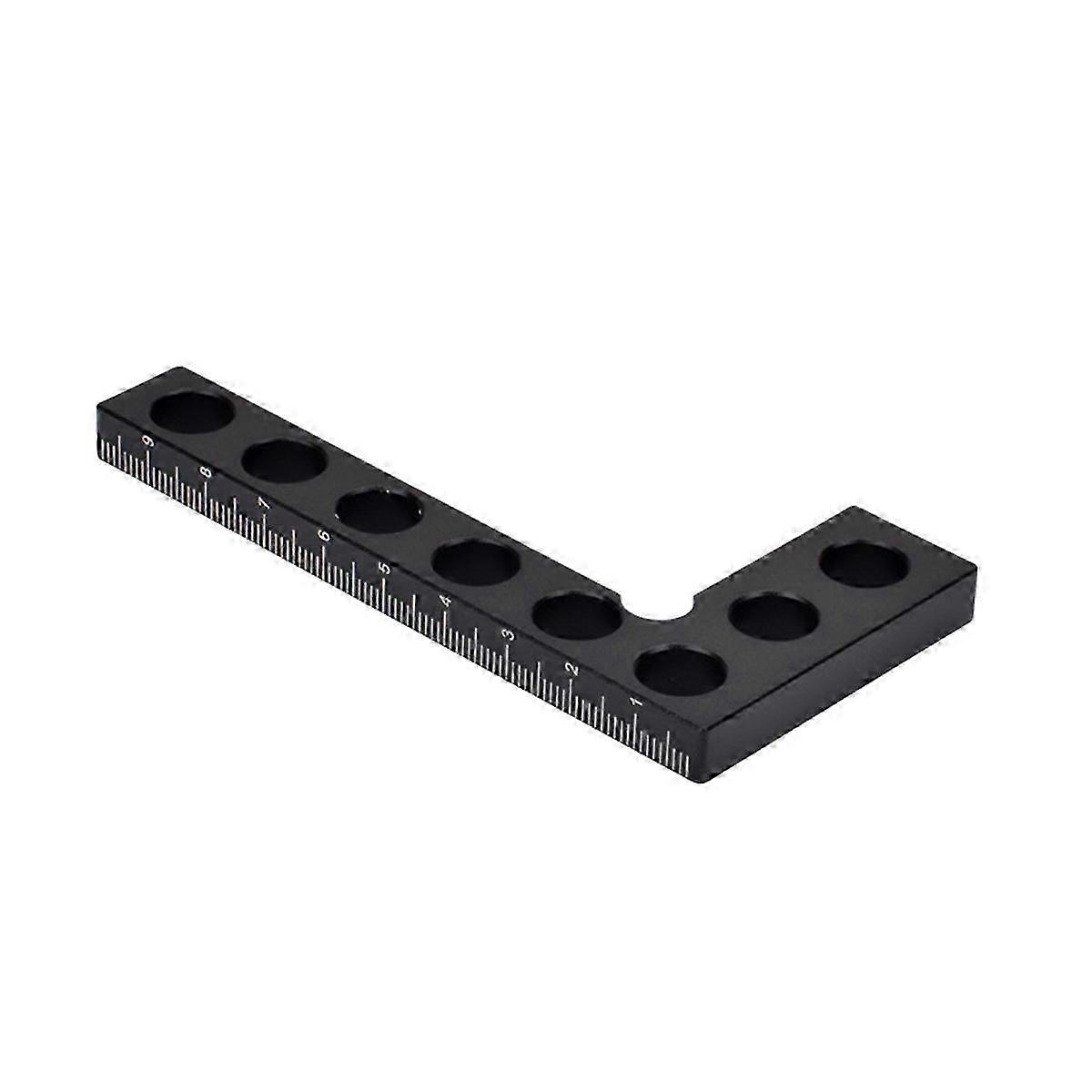 Aluminum Alloy Height Ruler 90 Degree Right Angle Ruler Black