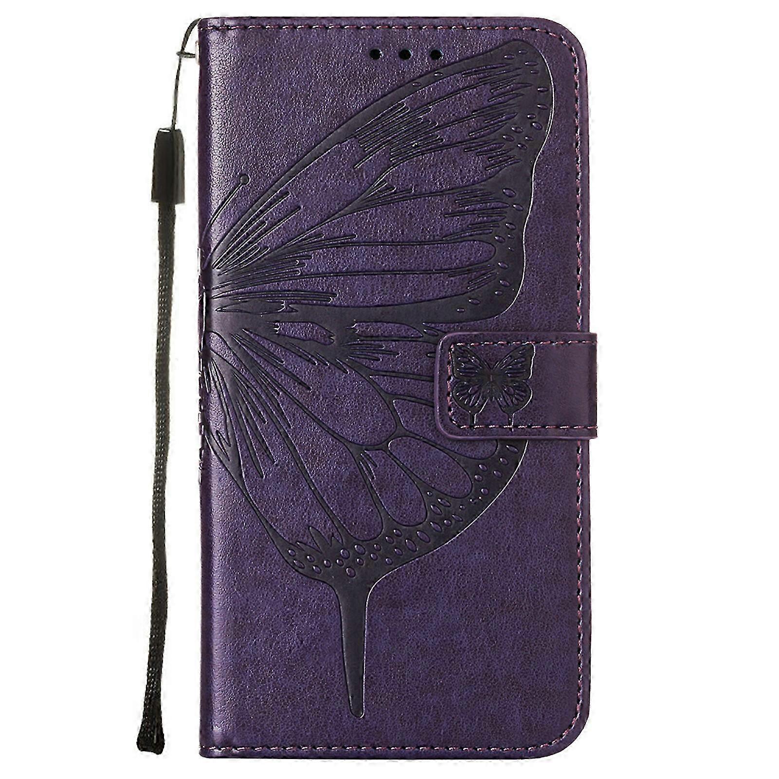 Case for Motorola Moto E7 Power Flip Case Cover Premium Leather Emb...