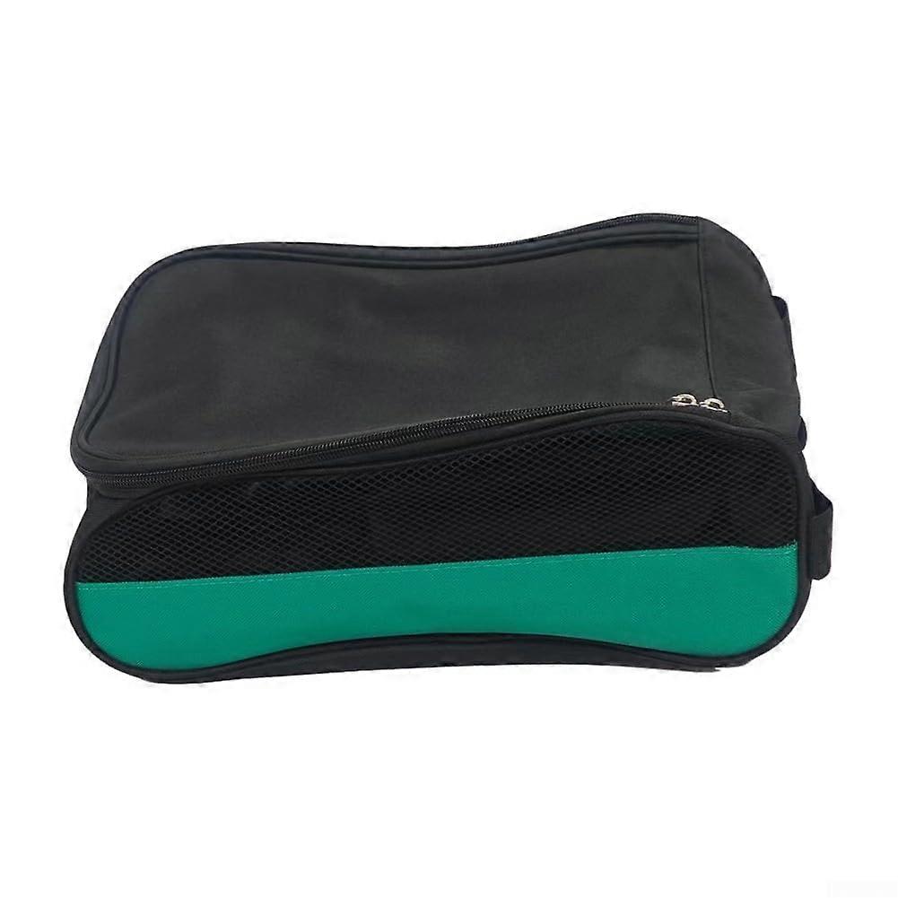 Oxford Cloth Golf Shoe Case - Portable Waterproof and Dust-Proof Carrying Bag - Green Color, Durable Storage Solution