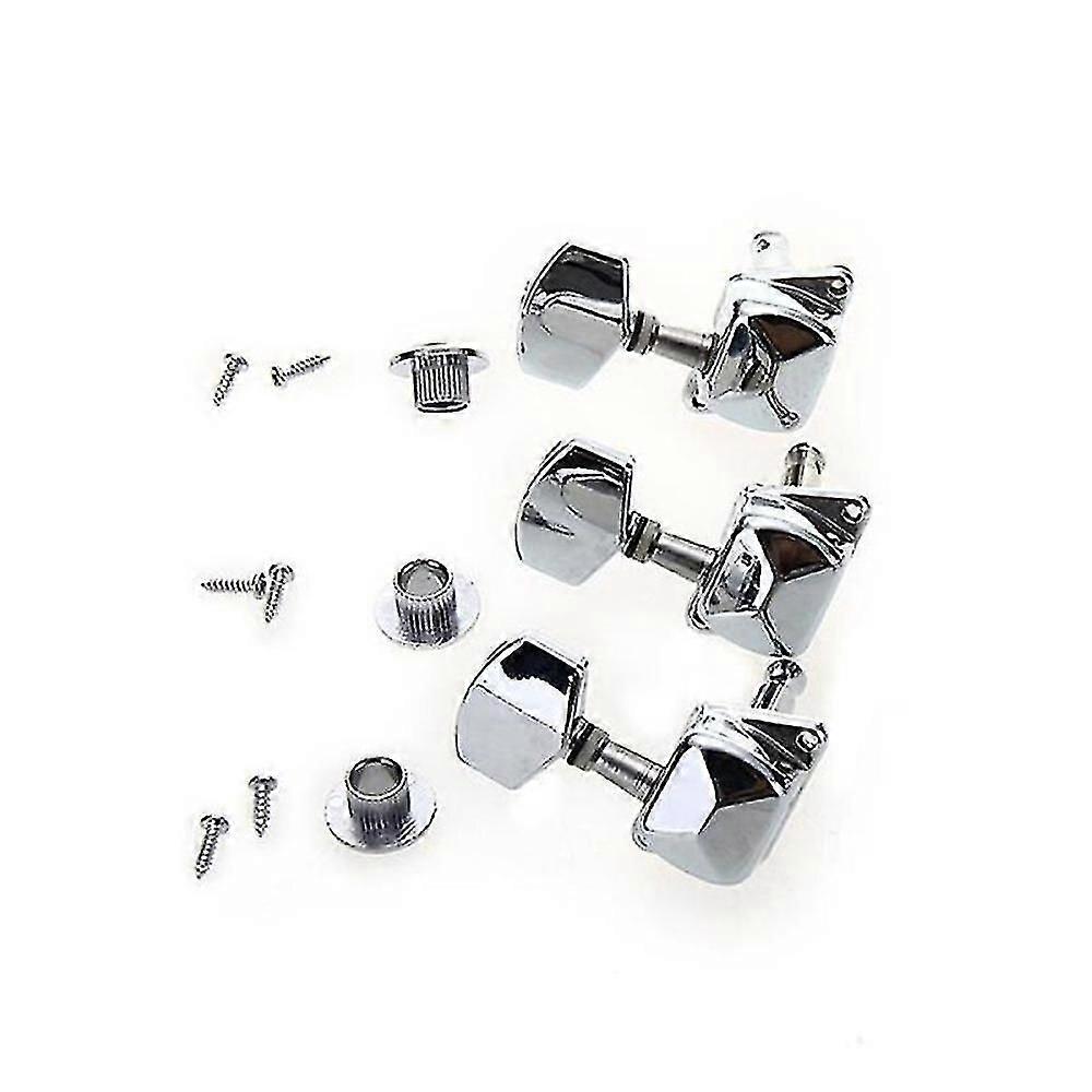 Stemmepinner for akustisk gitar metall semilukket 3x3