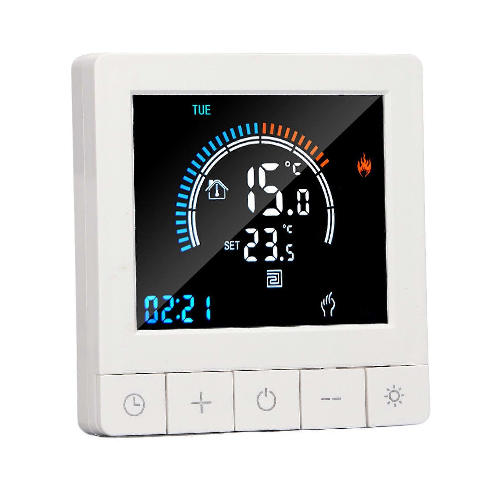 Programmable Smart Thermostat LCD 90V-240V 16A 41x86x86mm