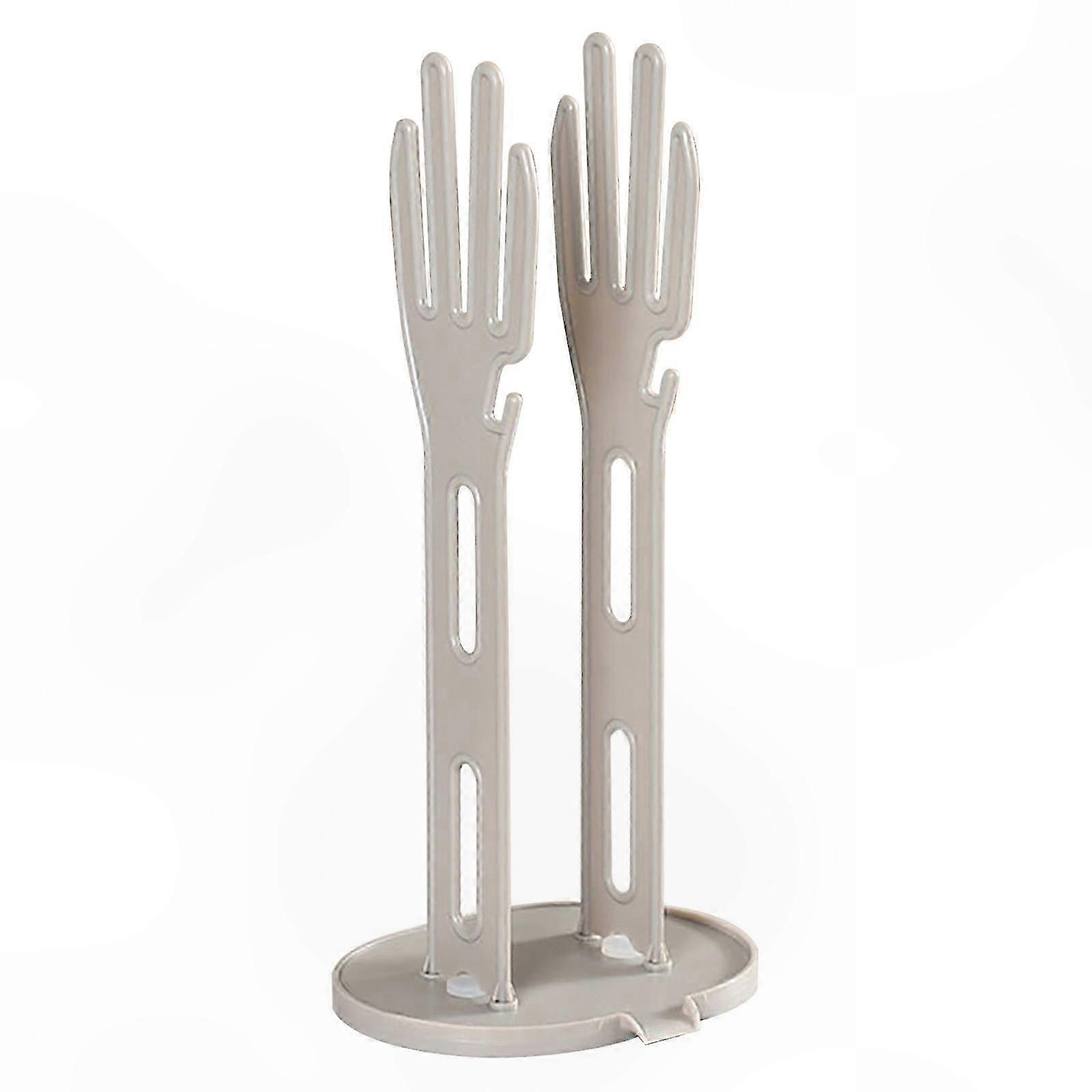 Household Glove Drying Rack with Suction Cup for Space-Saving Storage and Draining Removable Organizer for Gloves