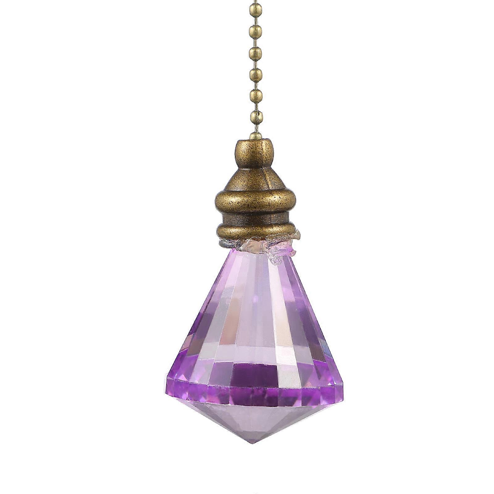 Glass Pendant for Home Decoration with Iron Hook Suitable for Windows Balcony and Christmas Trees 3.54 x 1.97 inches