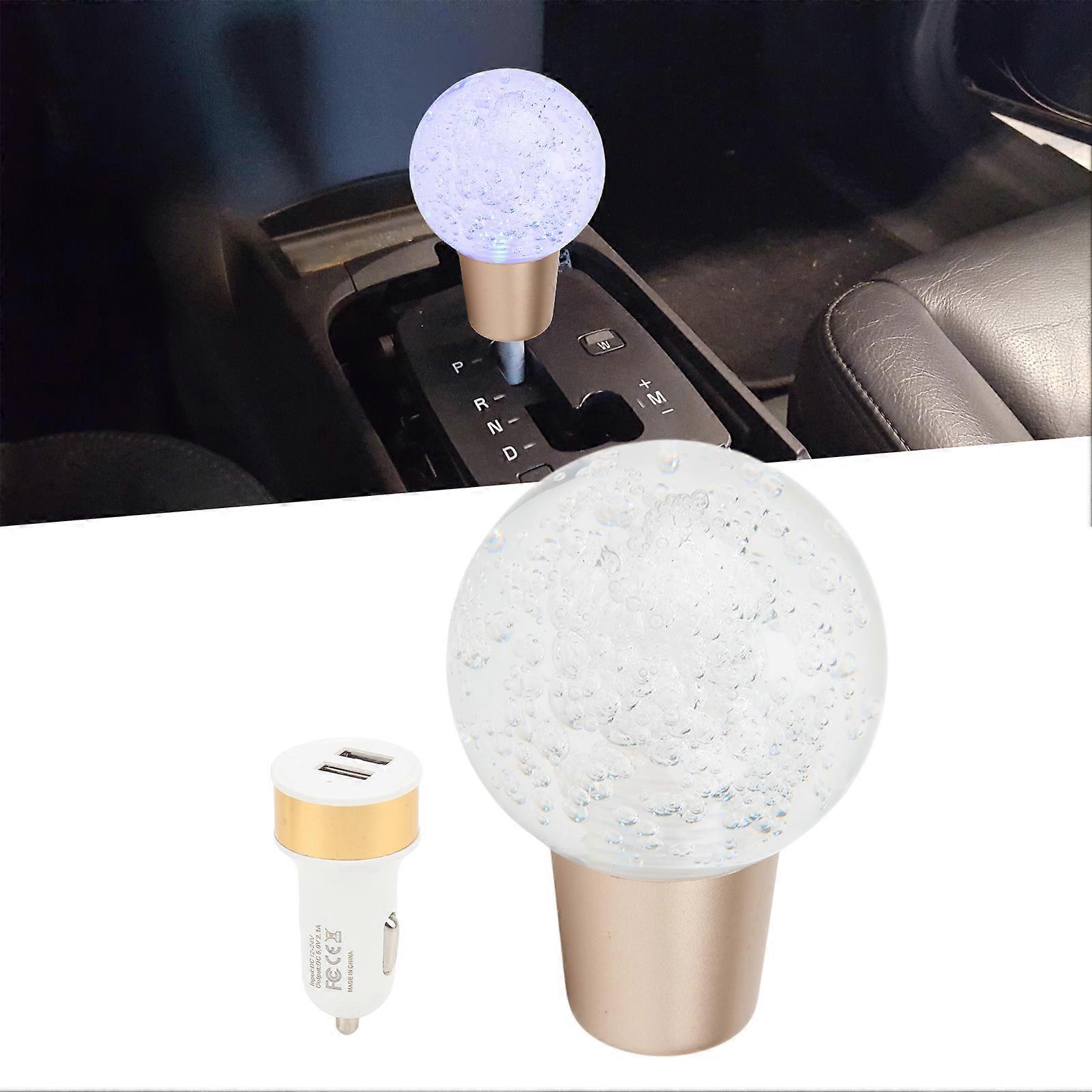 Universal Acrylic Shift Knob 200mAh Battery Colorful Ambient Light