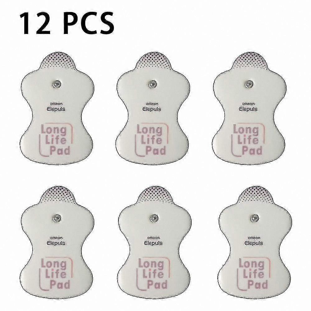 6 Pairs Durable Electrode Pads for Massagers, Long-Lasting Replacement Pads Compatible with Multiple Models